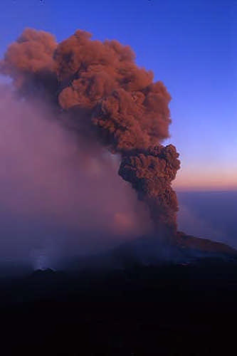El Etna. Erupción