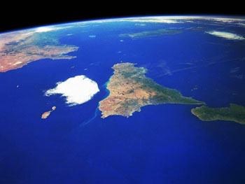 Sicilia desde el Satélite Sicilia desde el Satélite