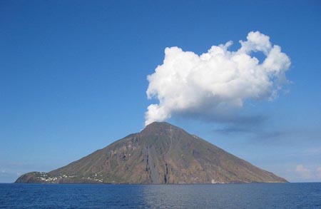 Volcán de la isla de Stromboli