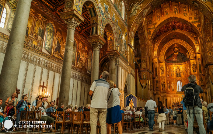 Interior y ábside de la catedral de Monreale