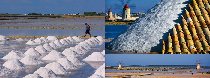 Salinas de Trapani, con los molinos