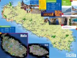 Mapa de rutas de bicicleta en Sicilia