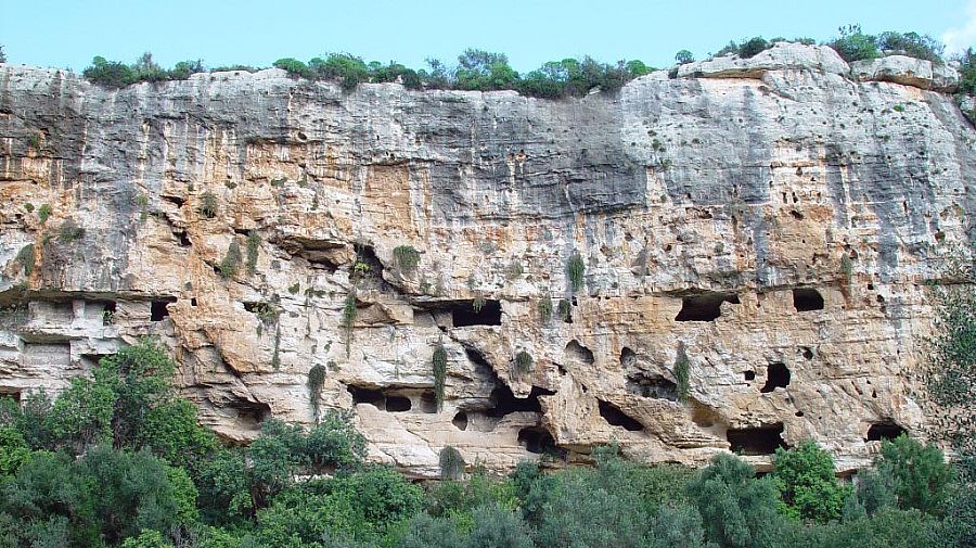 Yacimiento arqueológico de la cavas de Ispica