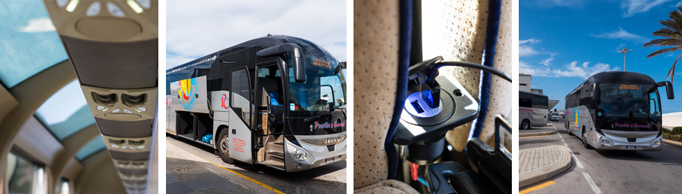 Compañía de autobús Autolinee Prestia e Comandè al aeropuerto de Palermo.