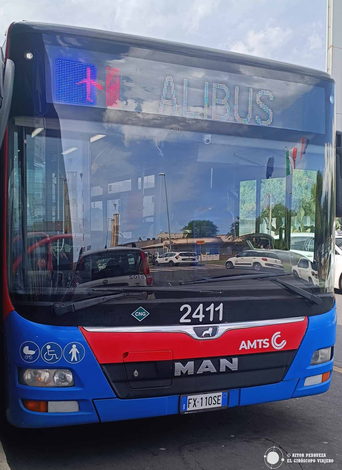 Alibus, el autobús del aeropuerto de Catania